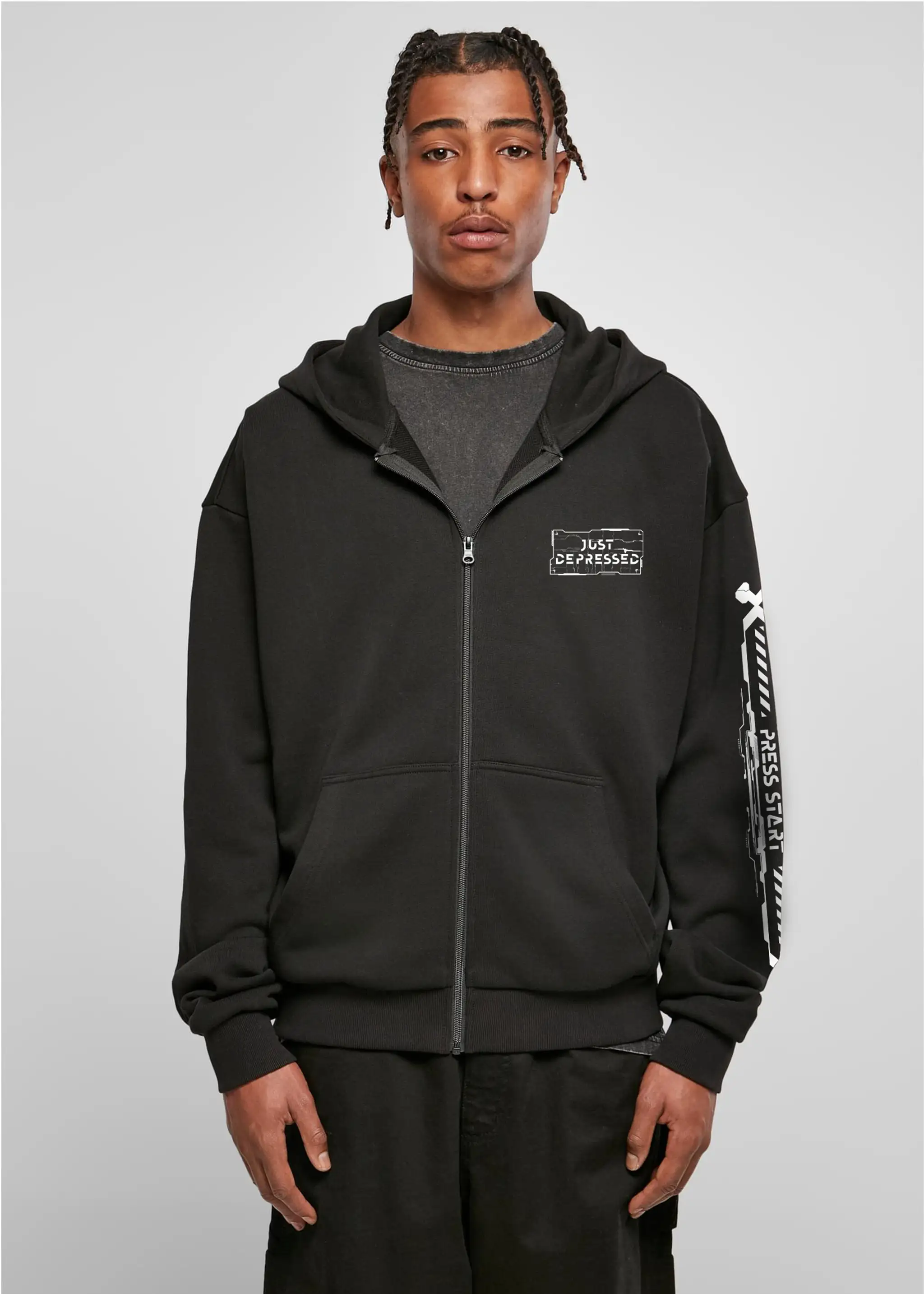 Good Times - heavy oversized ZIP-Hoodie 500GSM