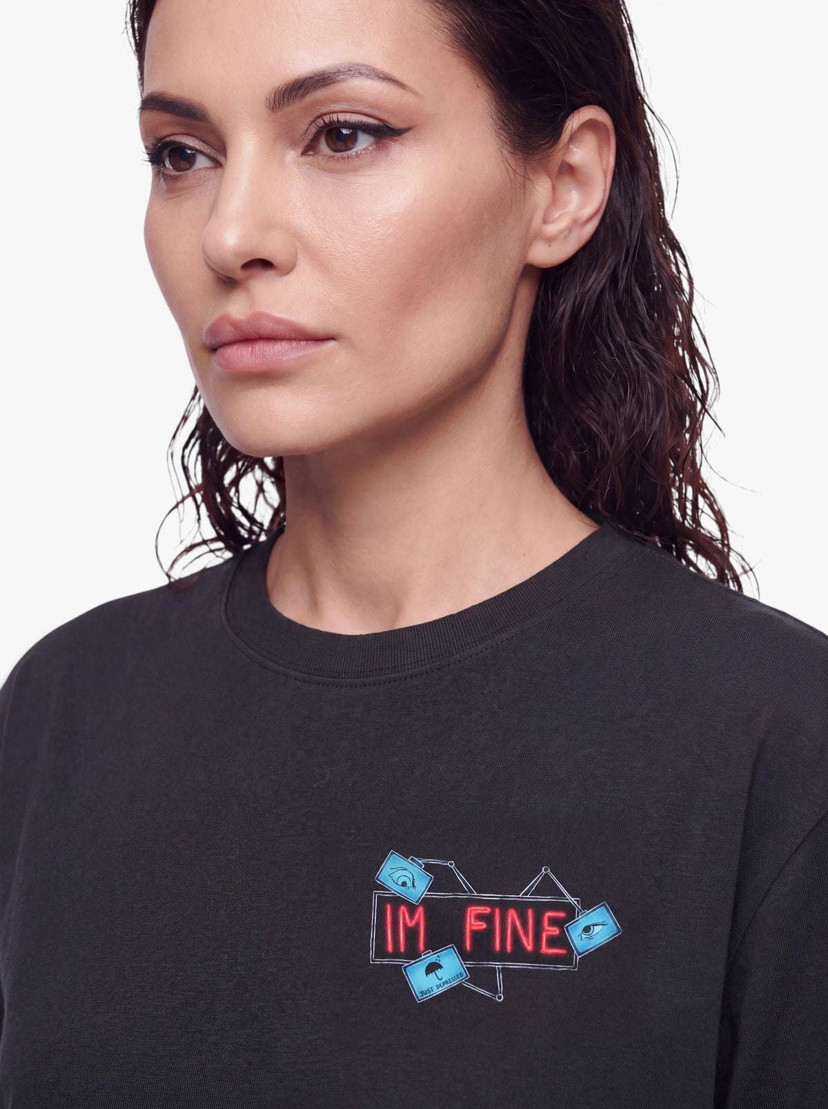 I'm Fine - heavy T-Shirt 240GSM