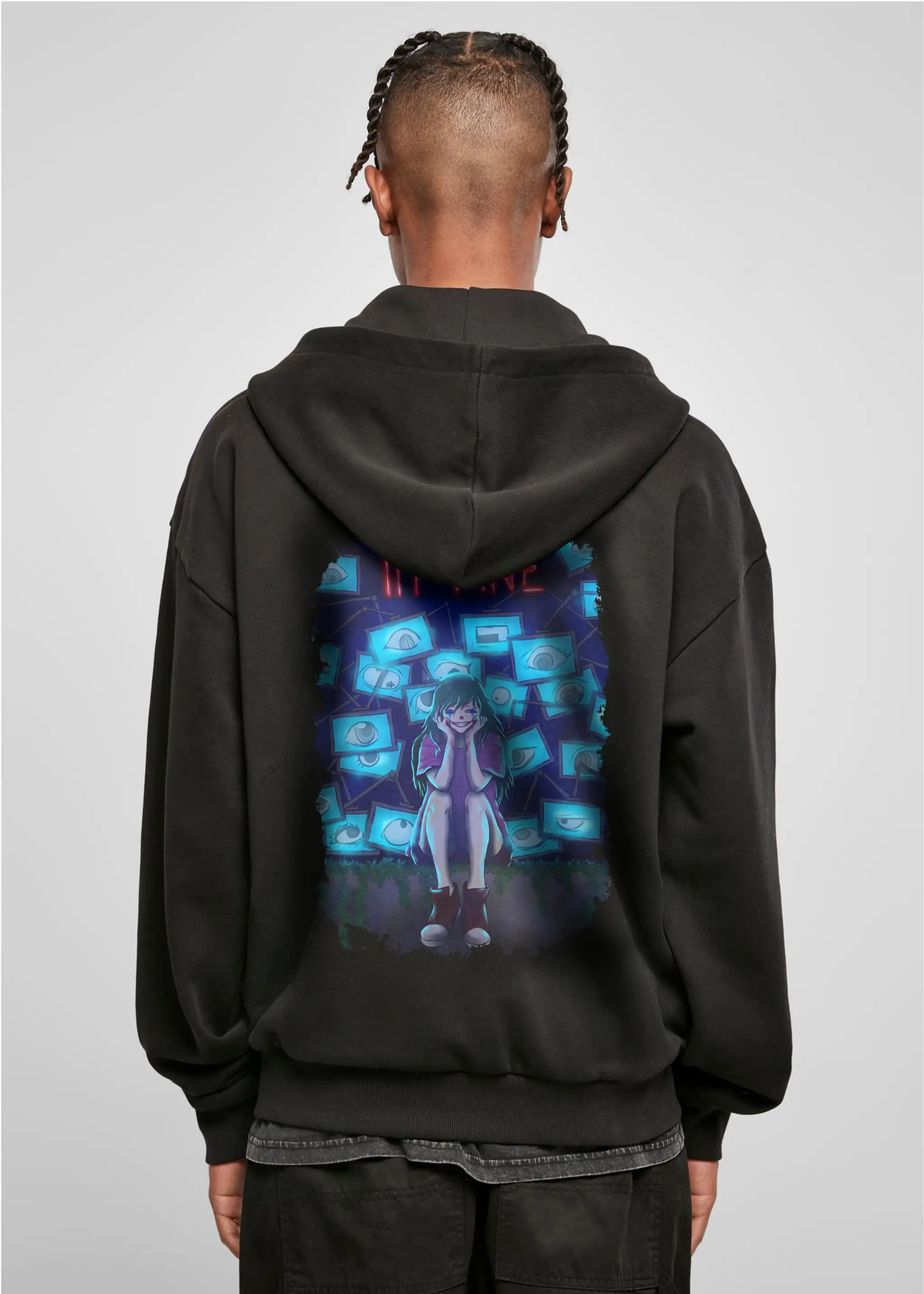 I'm Fine - heavy oversized ZIP-Hoodie 500GSM