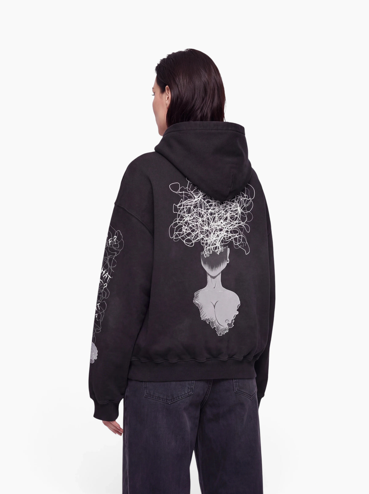 Overthinking - heavy oversized Hoodie 500GSM