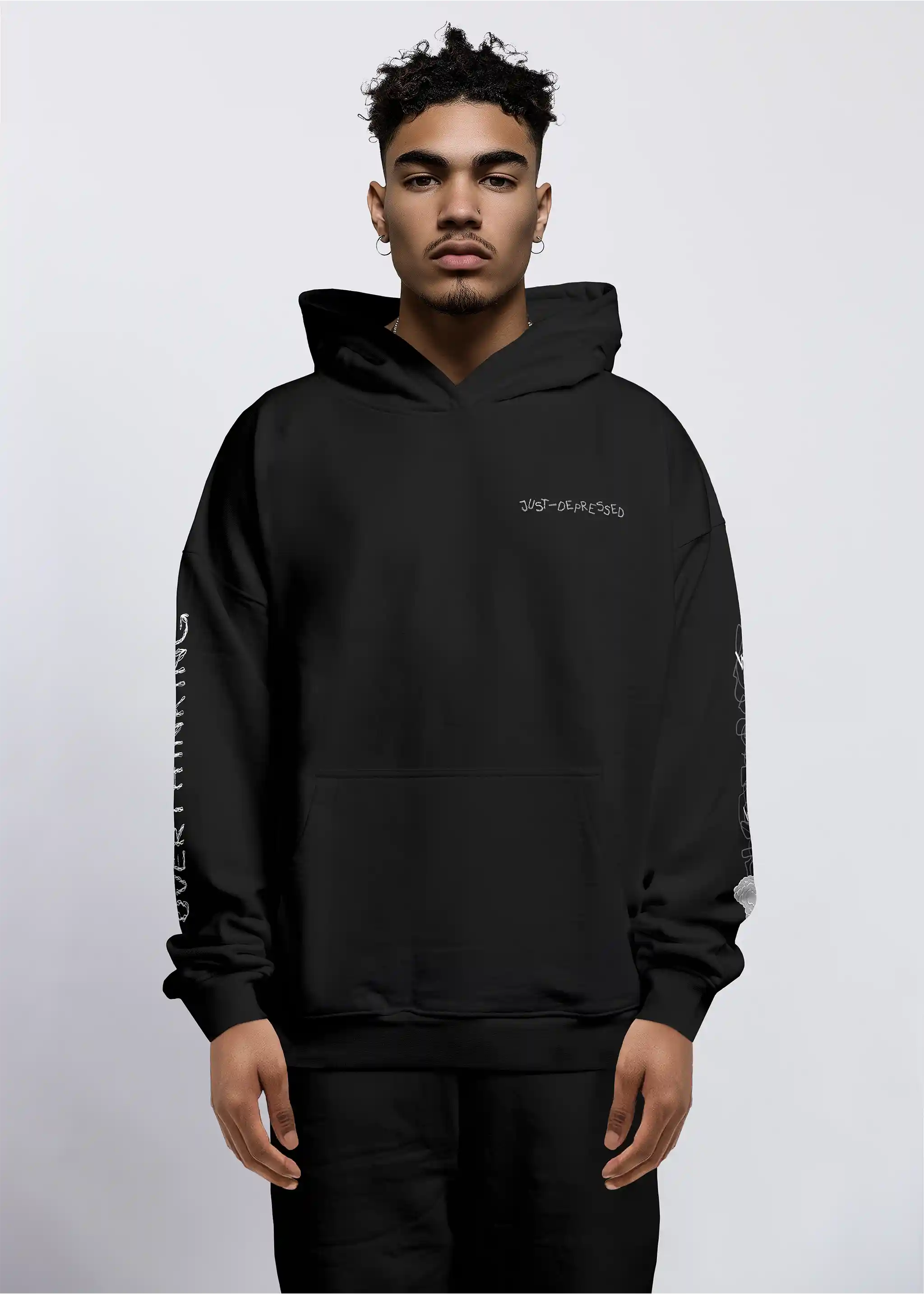 Overthinking - heavy oversized Hoodie 500GSM