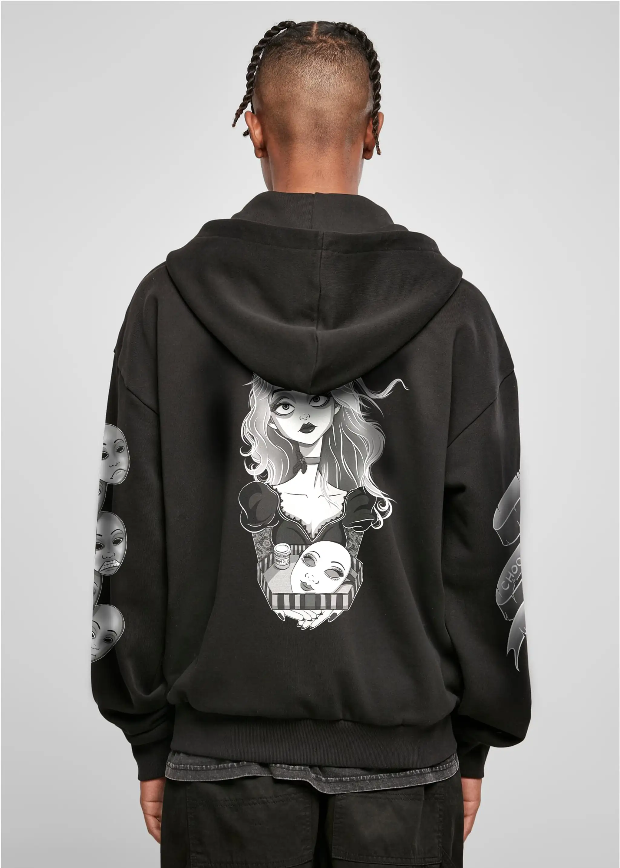 Choose Wisely - heavy oversized ZIP-Hoodie 500GSM