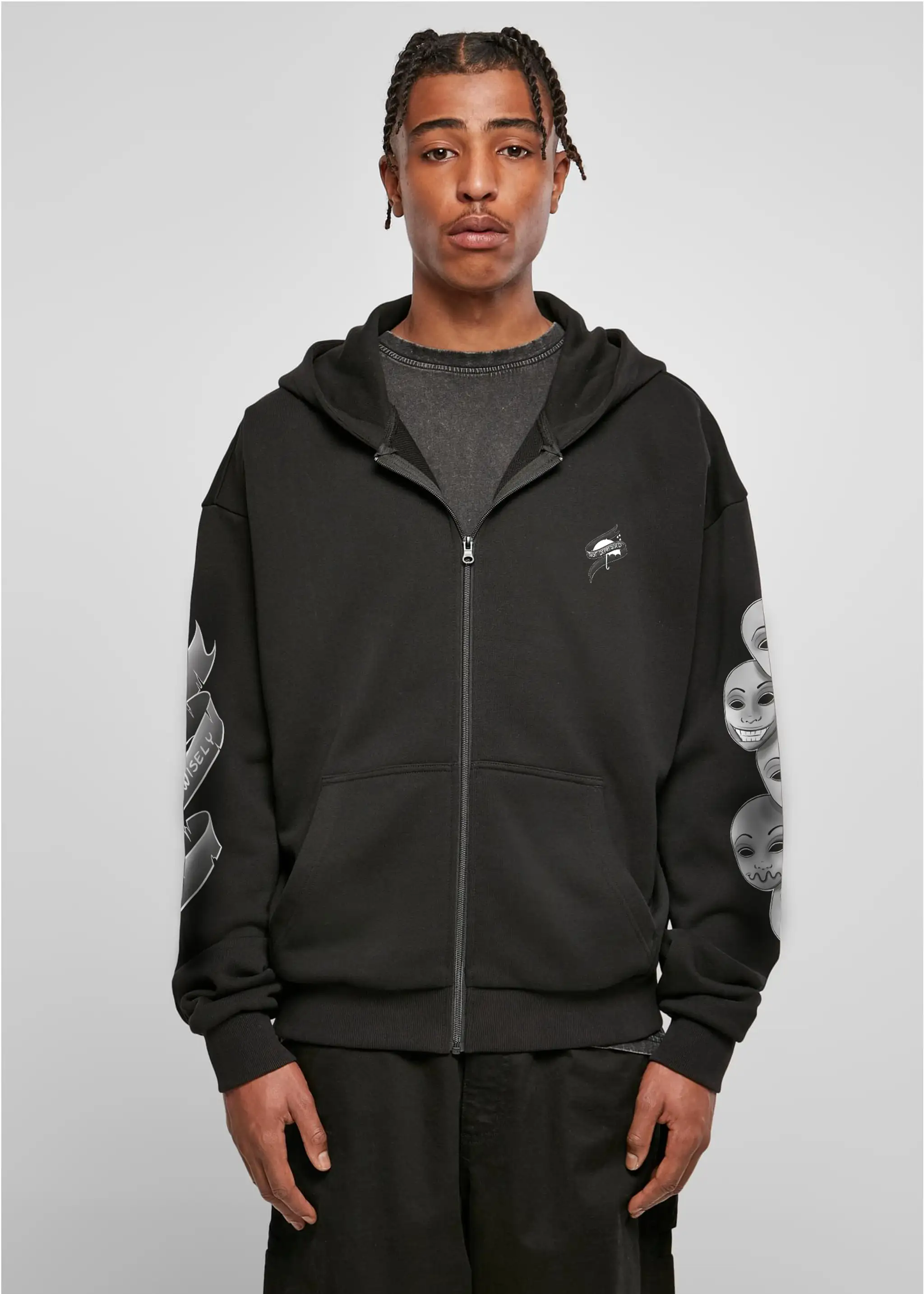 Choose Wisely - heavy oversized ZIP-Hoodie 500GSM