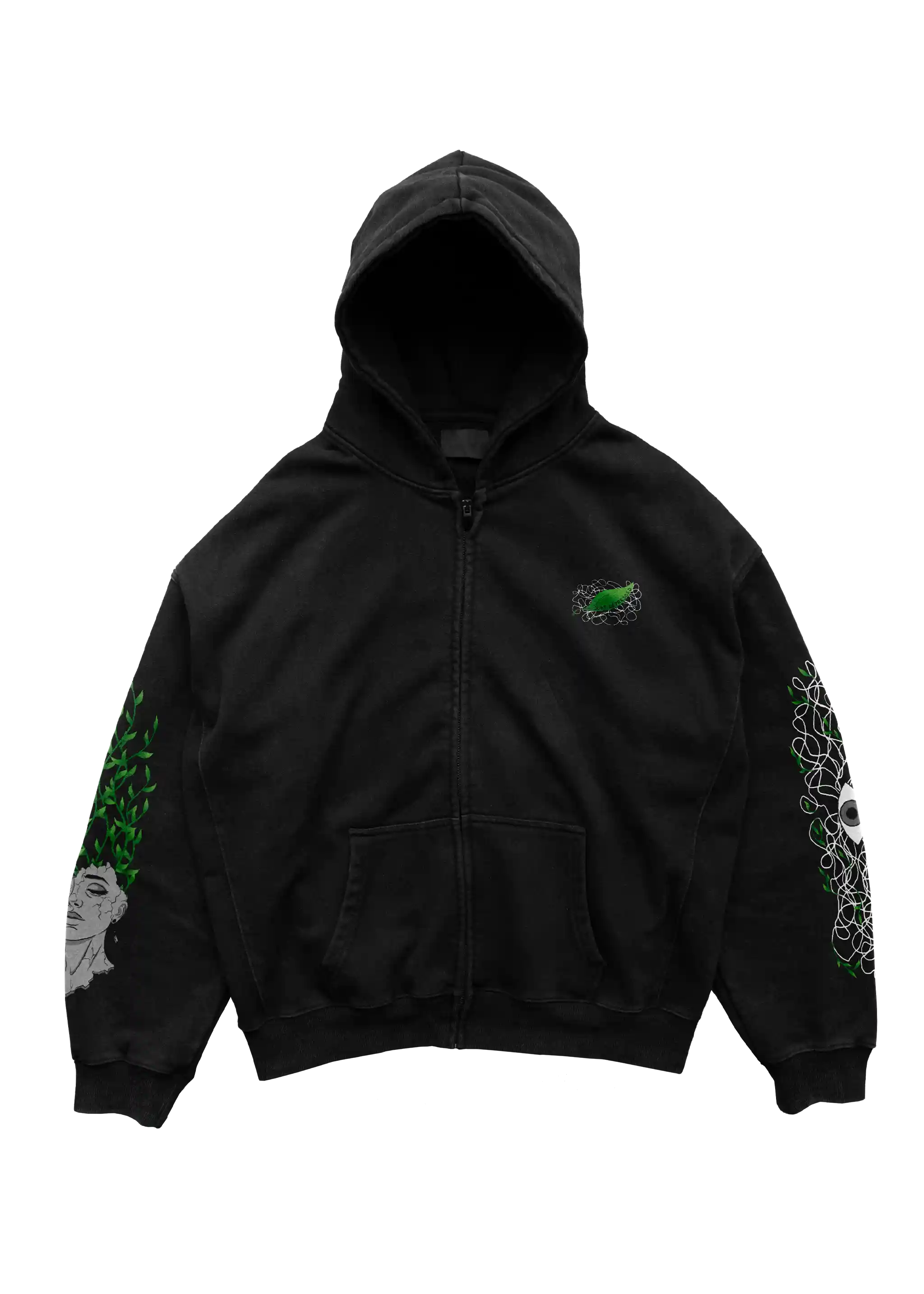 Confused Minds - heavy oversized ZIP-Hoodie 500GSM