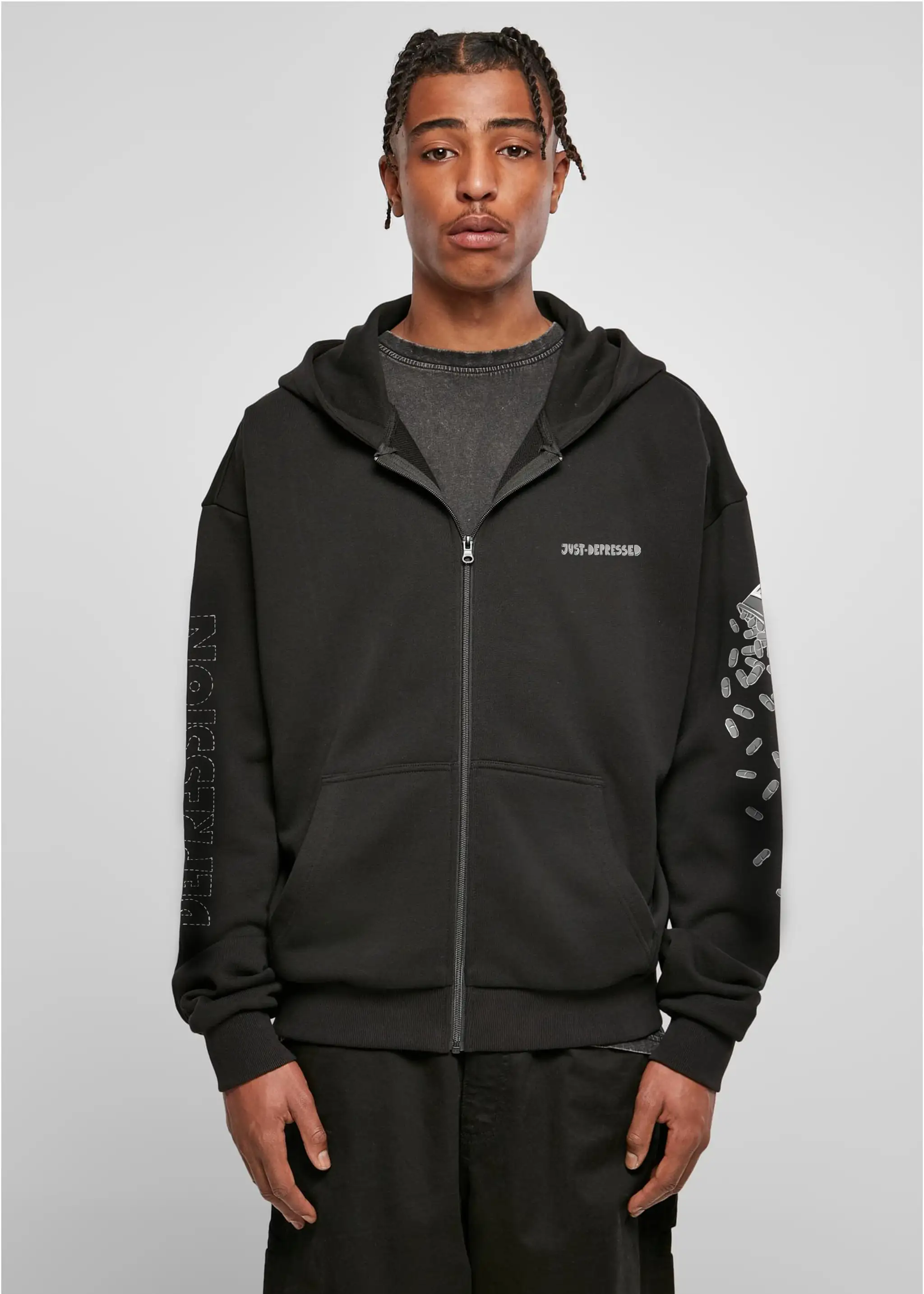 Empty - heavy oversized ZIP-Hoodie 500GSM