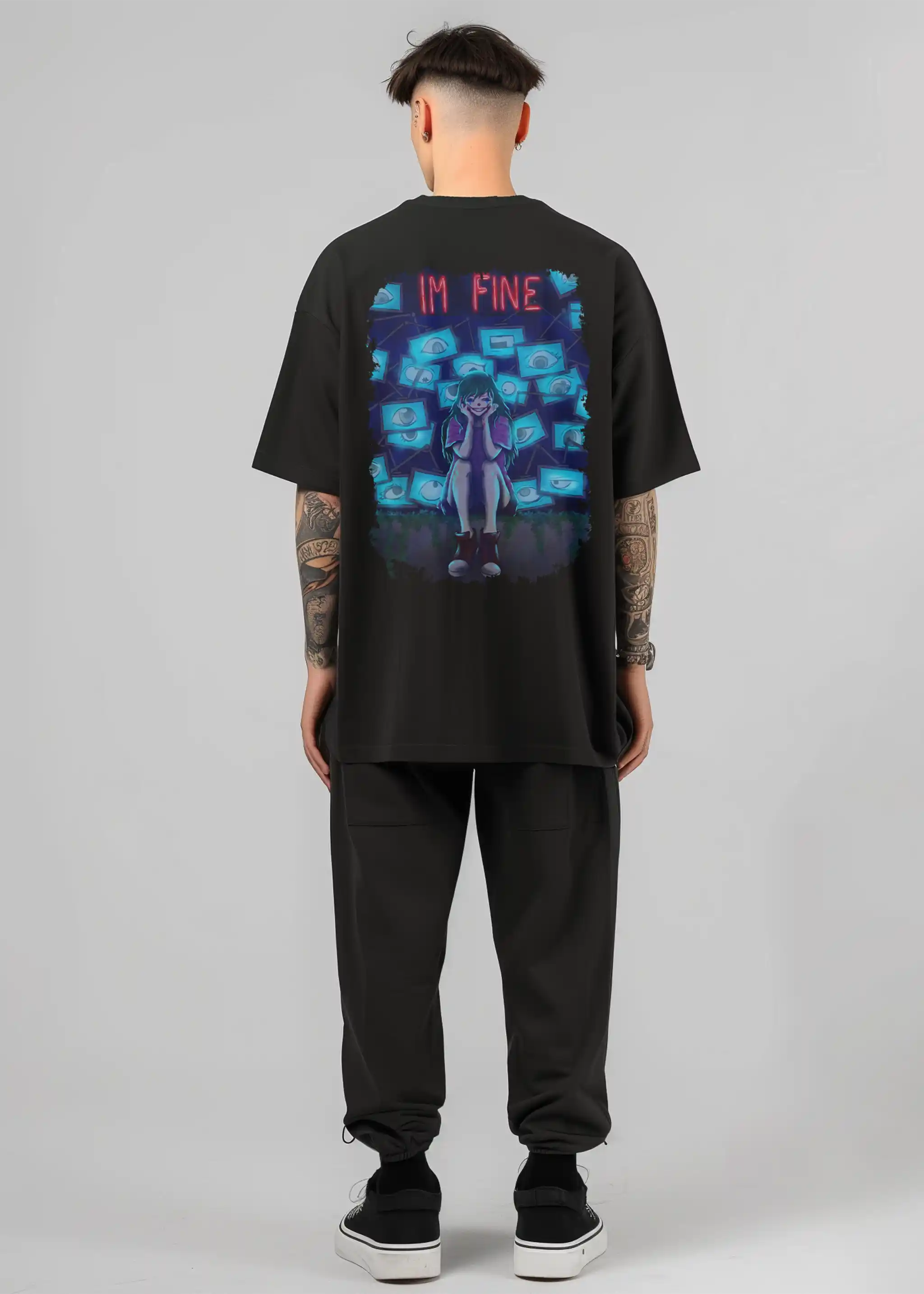 I'm Fine - heavy T-Shirt 240GSM