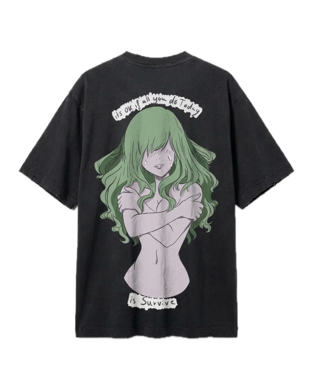 I'M HERE - vintage heavy T-Shirt 240GSM