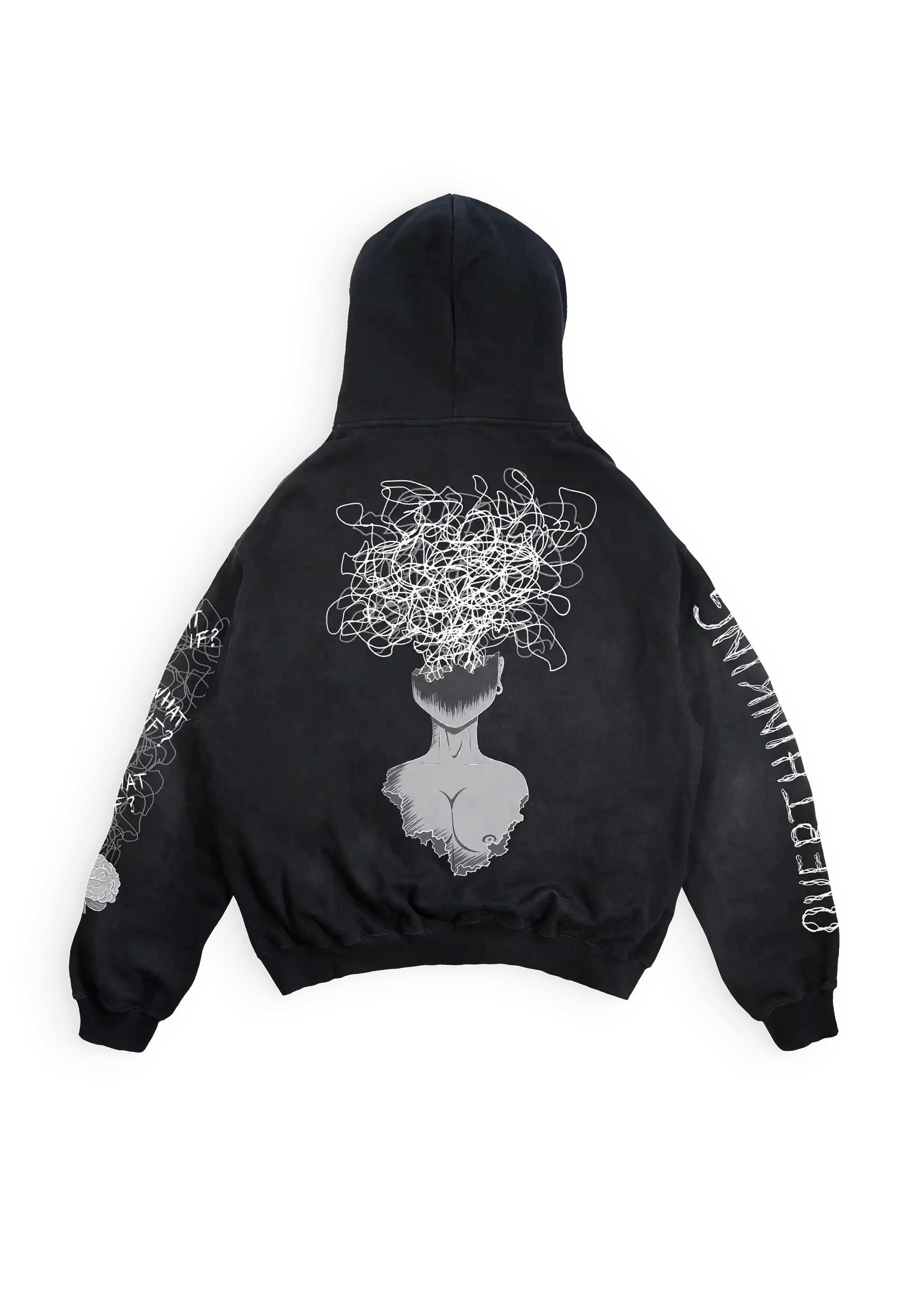 Overthinking - heavy oversized Hoodie 500GSM