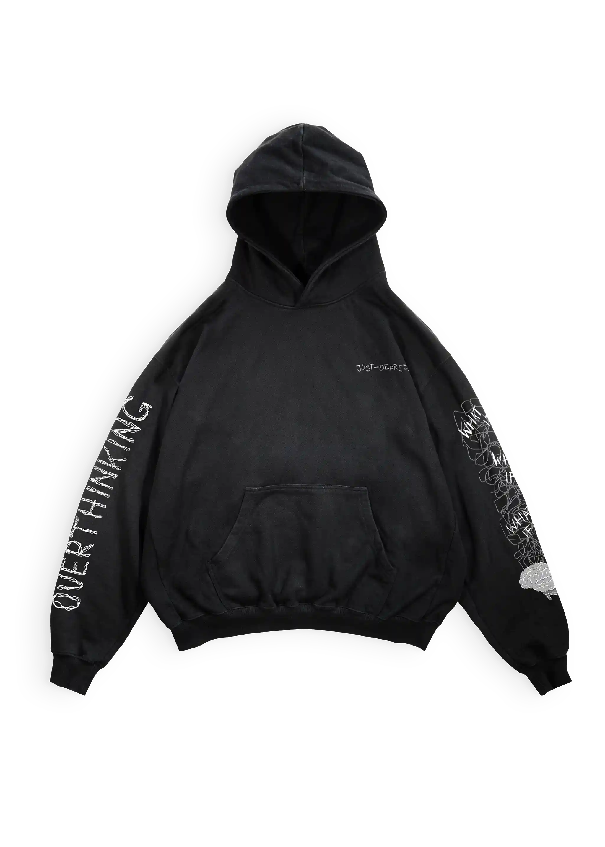 Overthinking - heavy oversized Hoodie 500GSM