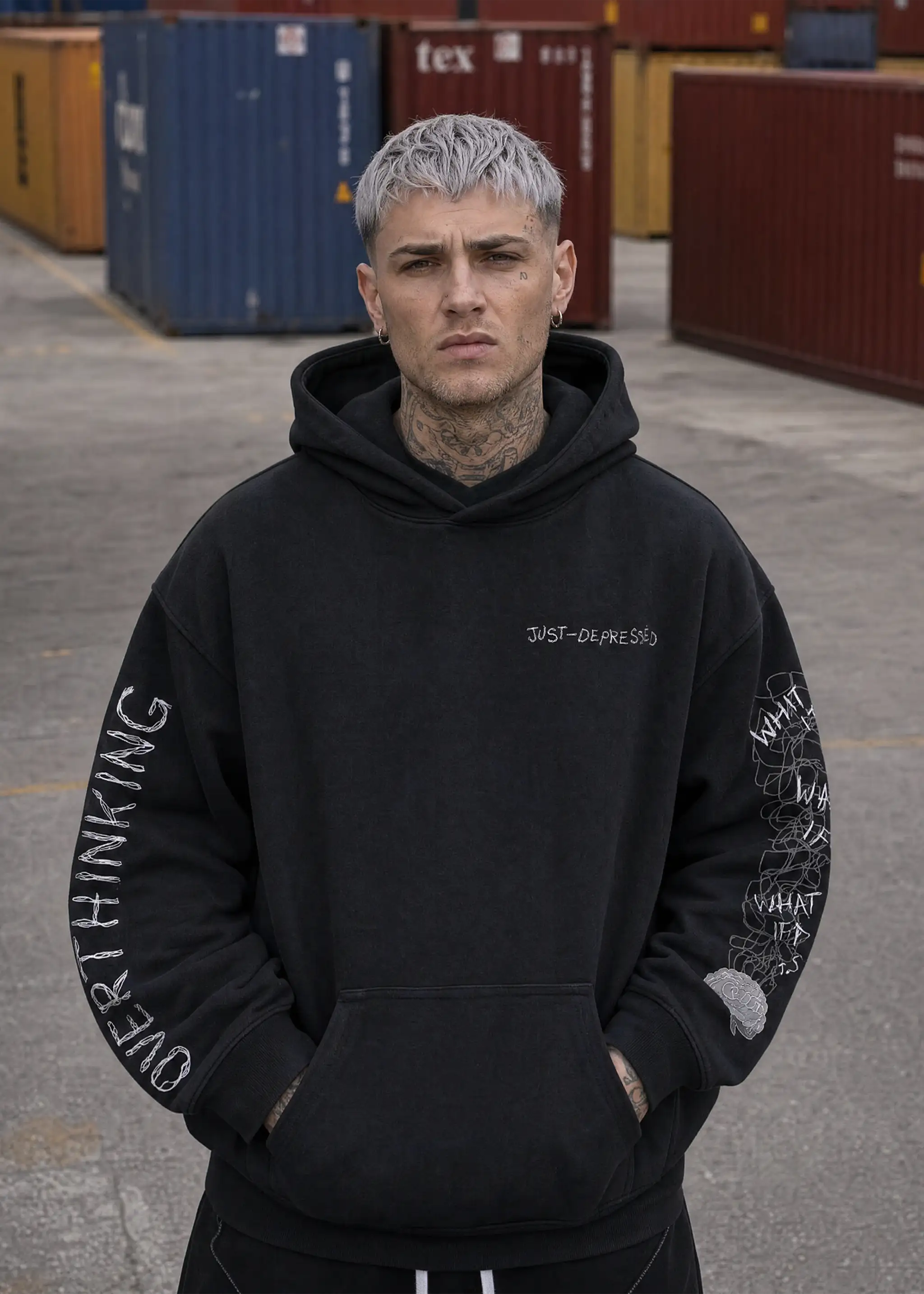 Overthinking - heavy oversized hoodie 500GSM