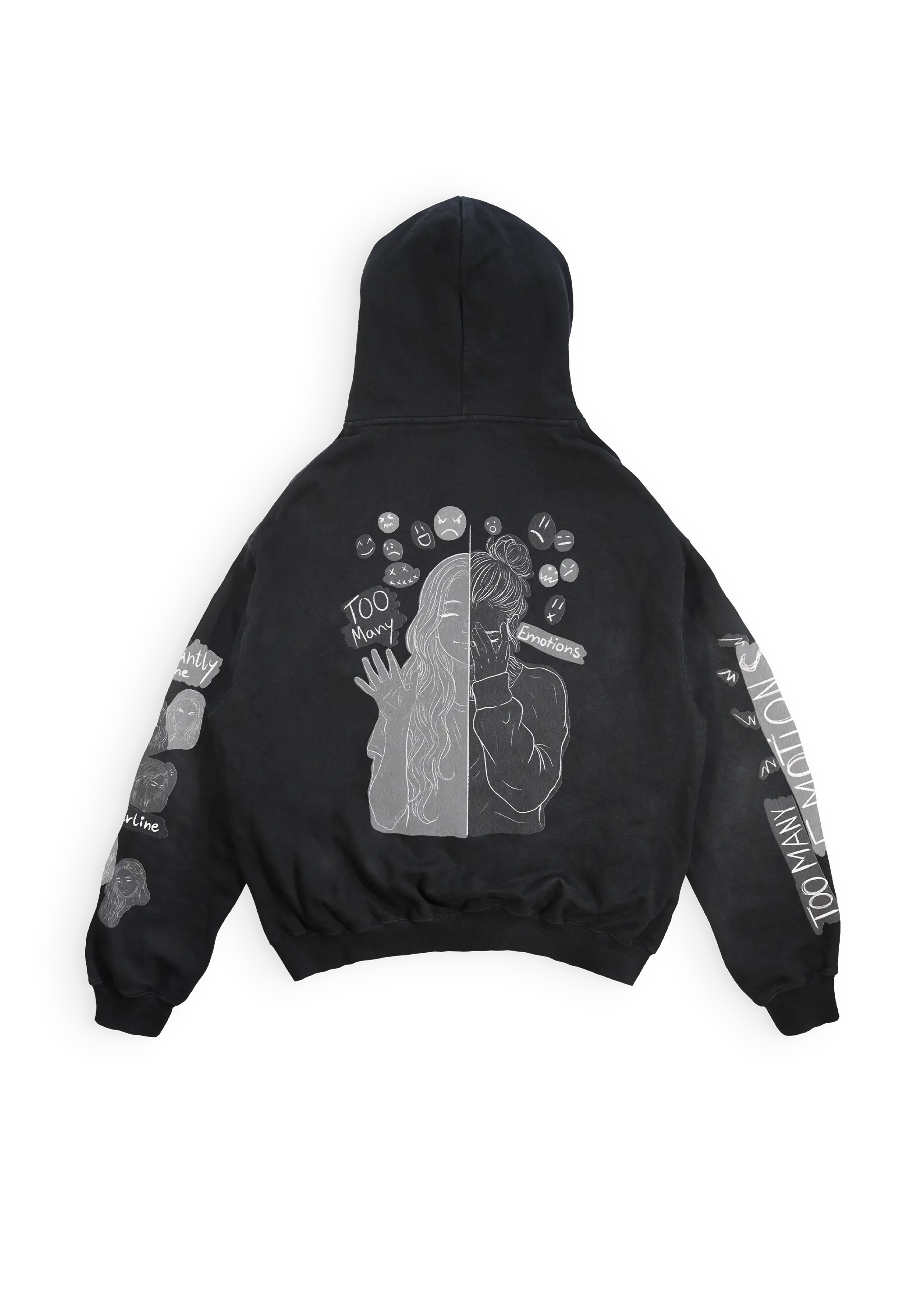 Borderline - heavy oversized Hoodie 500GSM