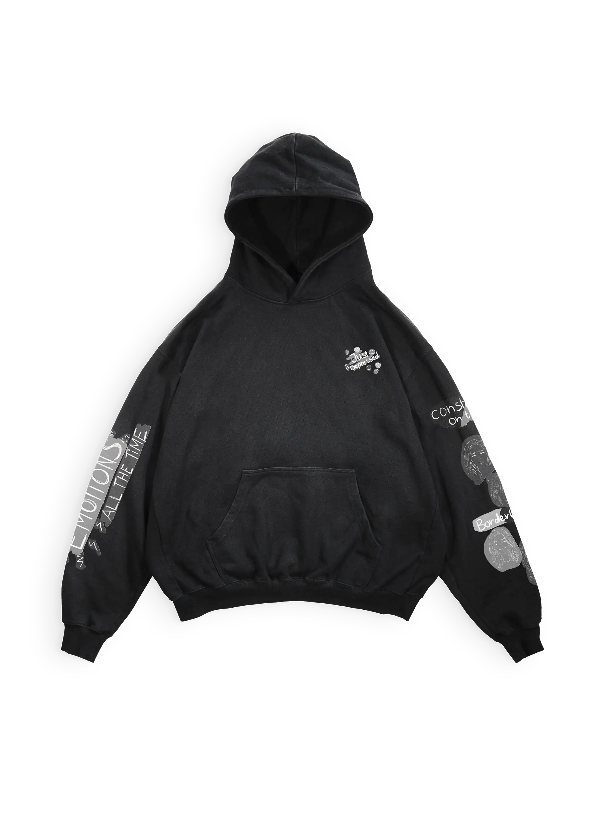Borderline - heavy oversized Hoodie 500GSM