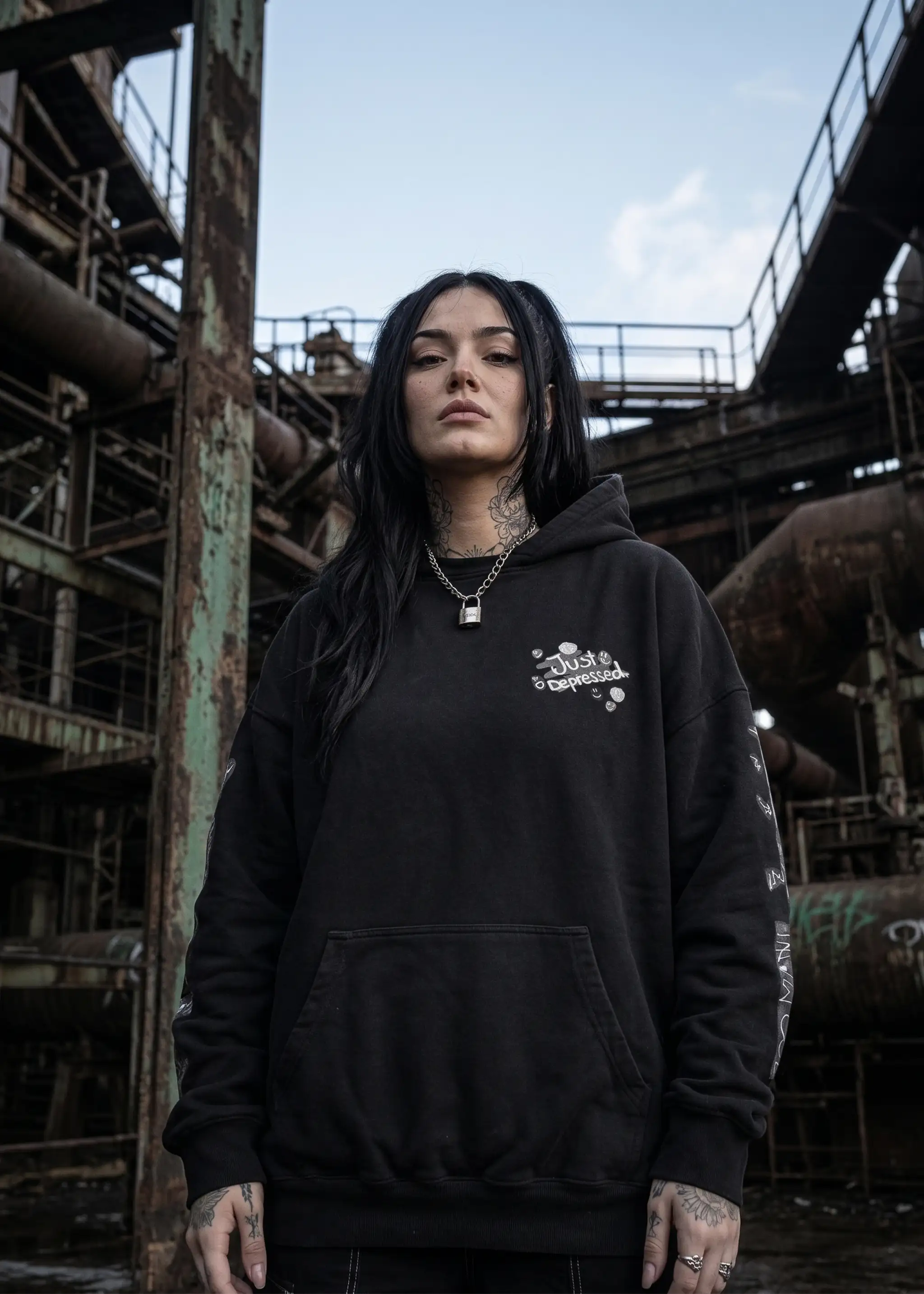 Borderline - heavy oversized Hoodie 500GSM